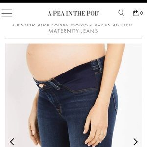 J Brand Side Panel Maternity Jeans